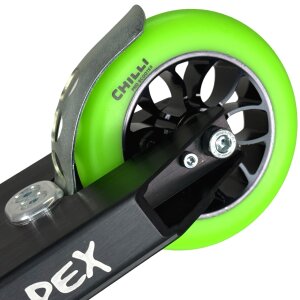 Chilli Pro Stunt-Scooter Rolle spoked Reaper 110mm Schwarz/PU Grün
