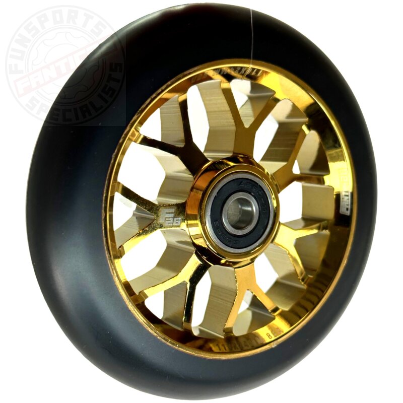 Fantic26 Spy7 Stunt-Scooter Rolle 110mm Abec11 Gold/Pu Schwarz