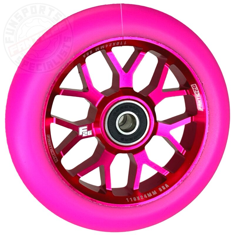 Fantic26 Spy7 Stunt-Scooter Rolle 110mm Abec11 Pink/Pu Pink