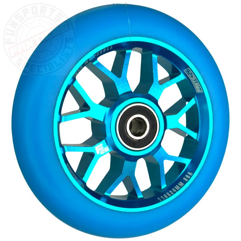 Fantic26 Spy7 Stunt-Scooter Rolle 110mm Abec11 Türkis/PuTürkis