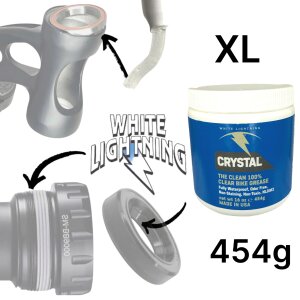 White Lightning Crystal Clear Fahrrad Fett Gewinde Lager...