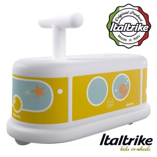 Italtrike La Cosa1 Baby Rutcher-Flitzer 360 Indoor Auto Kinder Fahrzeug ab1-6J weiss U-Boot