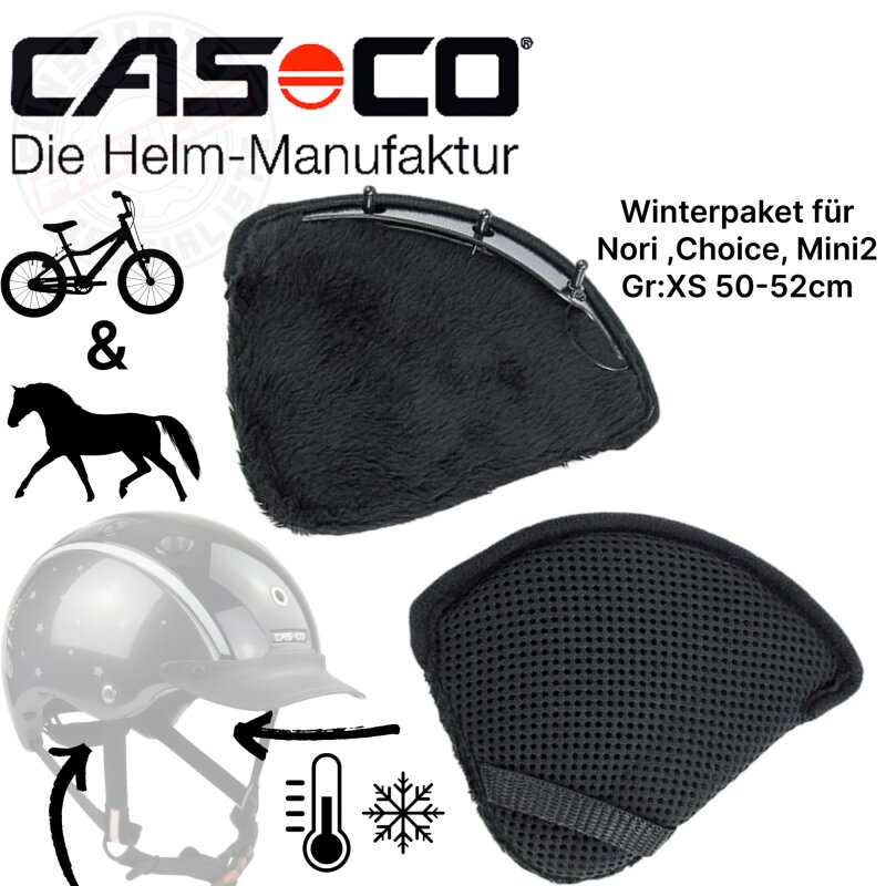 Casco Winterpaket Ohrwärmer für Nori, Choice, Mini2 Helm XS 50-52 cm