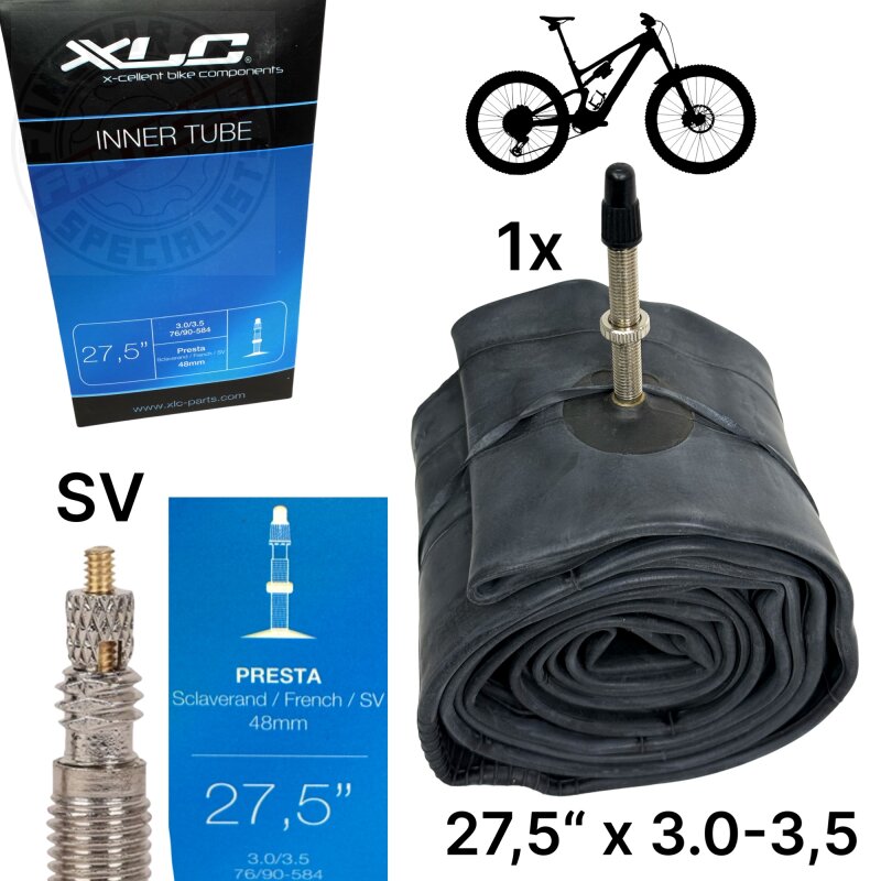MTB Fahrrad Ersatz Schlauch FR DH 27,5" Französisch Ventil 48mm