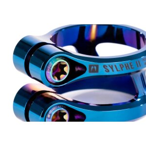 Ethic DTC Stunt-Scooter Klemme Sylphe V2 Blauchrome 34,9mm Oversized