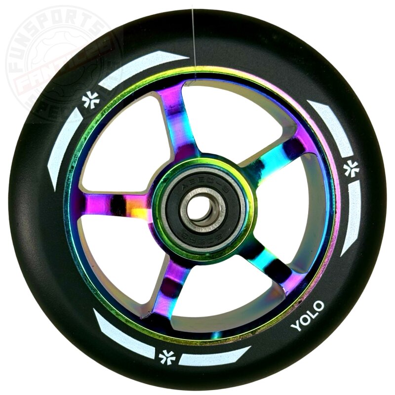 Union Yolo Stunt-Scooter Rolle Abec9 100mm Neochrome
