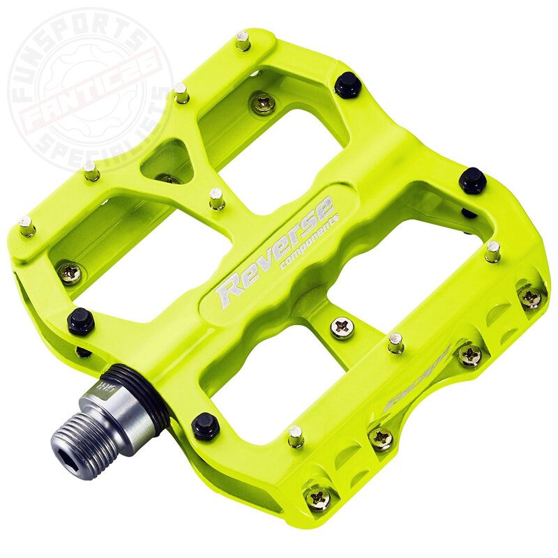 Reverse Escape Flat Fahrrad Pedale Neon Gelb