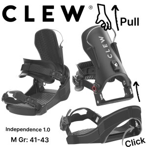 CLEW Independence 1.0 Hybrid Step In System Snowboard...