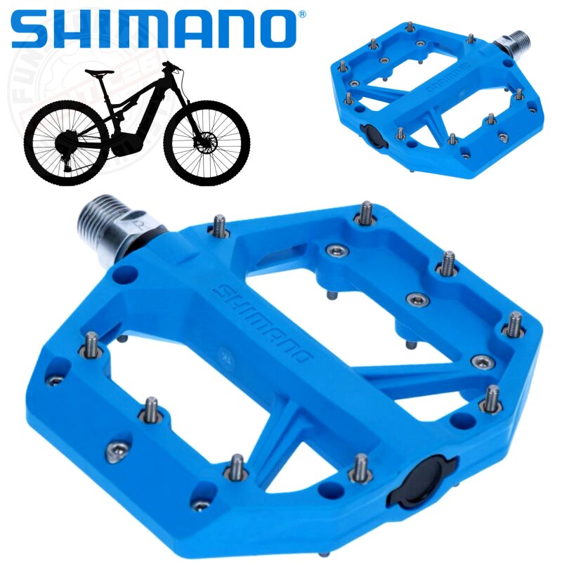 Shimano Fahrrad MTB Trekking Pedale PD-GR400 Blau