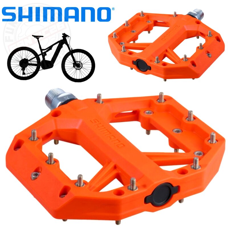 Shimano Fahrrad MTB Trekking Pedale PD-GR400 Orange