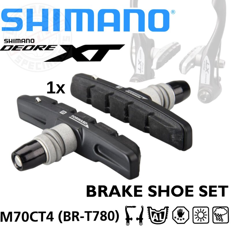 Shimano XT Bremsschuh BR-T670 BR-M760 Fahrrad V-Brake Cartridge Bremsbeläge