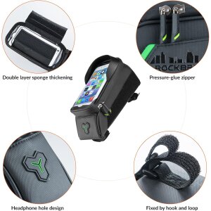 Rockbros Handytasche für 6" Rahmentasche Fahrradtasche Wasserdicht