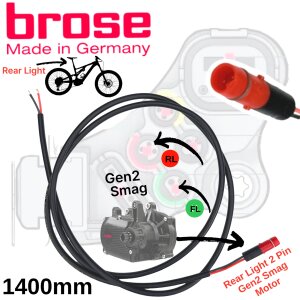BROSE Ebike Motor Anschluss Lichtkabel Hinten...