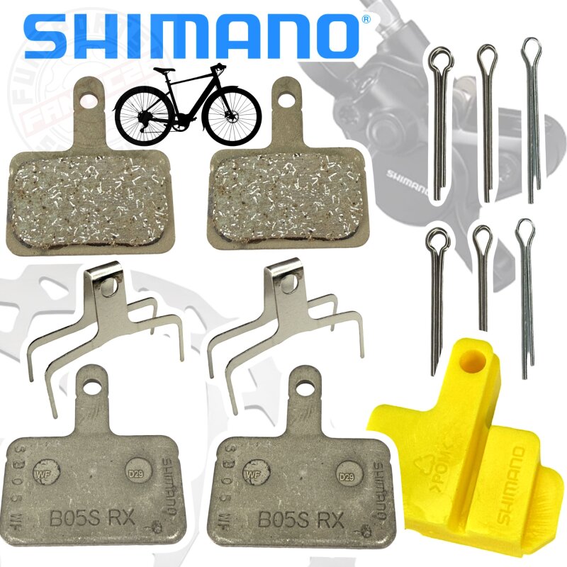 Shimano B05S ( B01S , B03S) Resine Fahrrad Scheibenbremsbeläge 2x paar + Bleedblock