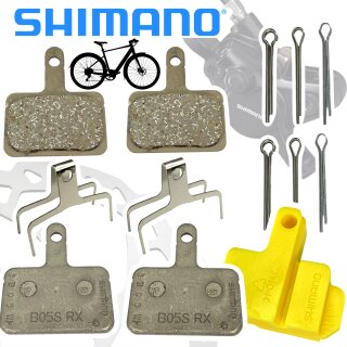 Shimano B05S ( B01S , B03S) Resine Fahrrad Scheibenbremsbeläge 2x paar + Bleedblock