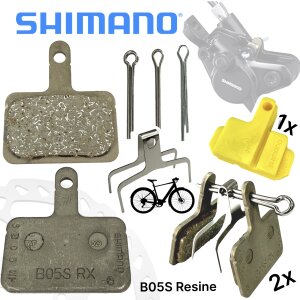 Shimano B05S ( B01S , B03S) Resine Fahrrad Scheibenbremsbeläge 2x paar + Bleedblock