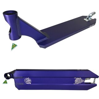 Apex Pro Stunt-Scooter Deck 49cm 5" Wide Lila Sig. Angus Huges V3