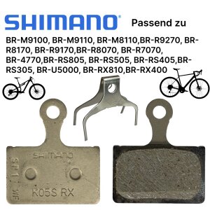Shimano K05S-RX Resin XT XTR 105 Ultegra Disc Scheibenbremsbeläge