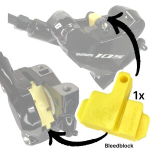 Shimano K05S-RX Resin XT XTR 105 Ultegra Disc Scheibenbremsbeläge 2 x Paar + Bleedblock