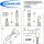 Schwalbe Fahrrad Clik Valve SCV System (SV) Französisch Set (2St) + Pumpenkopf