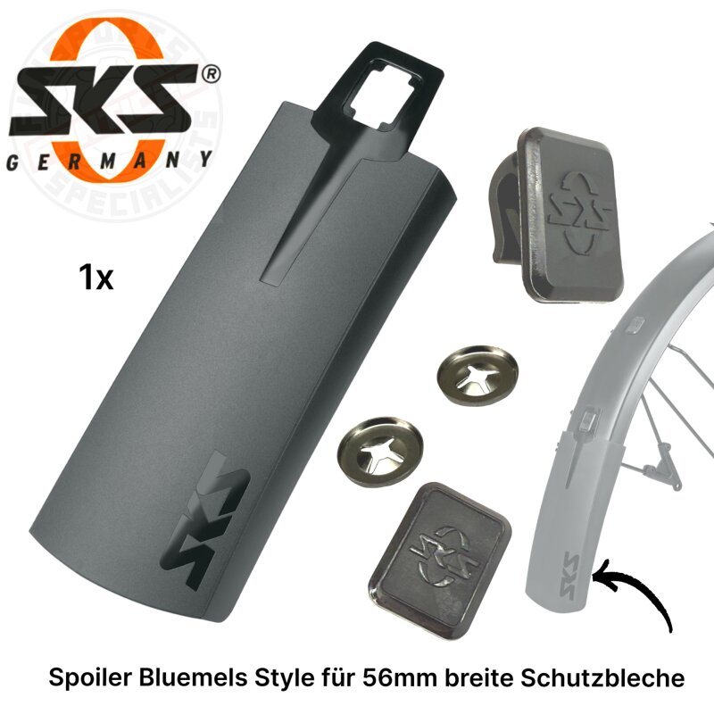 SKS Spoiler Bluemels Style Fahrrad Spritzschutz Schutzblech Verlängerung 56mm