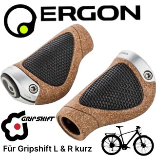 Ergon GP1-L BioKork Gripshift Mtb City Tour Ebike Fahrrad Griffe