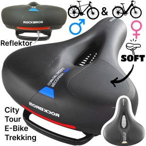 Fahrrad Max Komfort Gel Sattel City Ebike Tour...