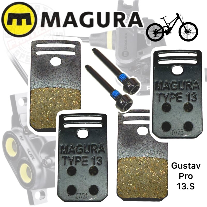 Magura Gustav Pro 2.0 Clara Elite Scheibenbremsen Bremsbeläge MDP13.S Grau