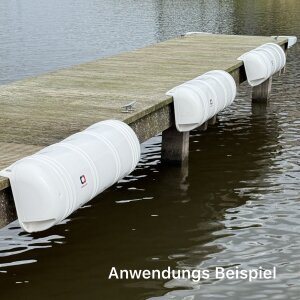 Boot Stegfender Lang Aufblasbar Kanten Boxenfender Fender Weiß 90cm