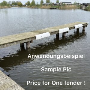Boot Stegfender Lang Aufblasbar Kanten Boxenfender Fender Weiß 90cm