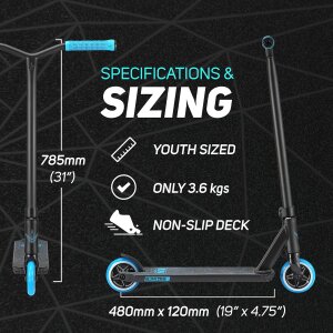 Blunt One S3 Complete Stunt-Scooter H=78cm Park Blau