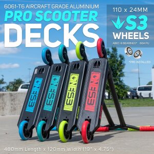 Blunt One S3 Complete Stunt-Scooter H=78cm Park Blau