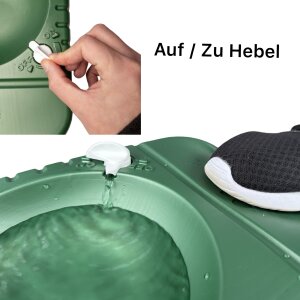 Porta Bowl Hunde Reise Napf Tragbarer Wasserspender Jäger Grün 4 Liter