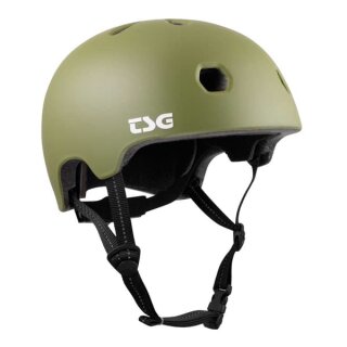 TSG Meta Helm Solid Color Satin matt Olive Grün JXXS/JXS (48-51cm)