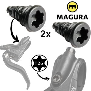 2 x Magura MT Bremshebel EBT Torx T25 Entlüftungs...