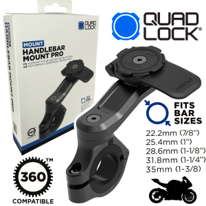 QUAD LOCK Motorrad Lenkerhalterung PRO für Handy...