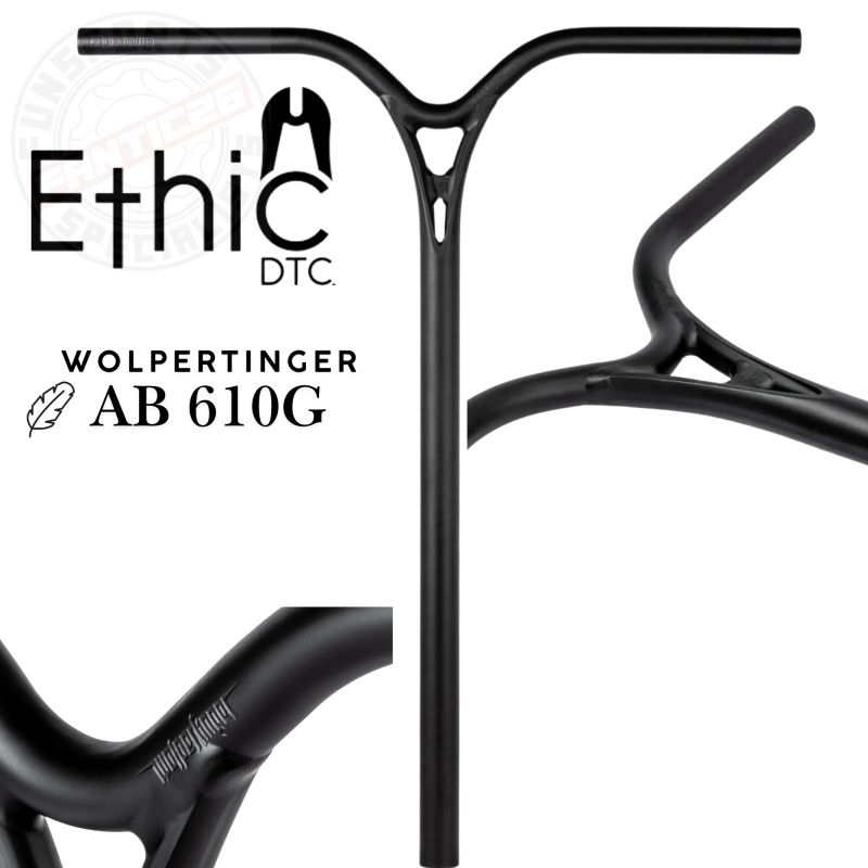 Ethic DTC Wolpertinger Stunt Scooter Bar 700gr IHC Schwarz 72cm