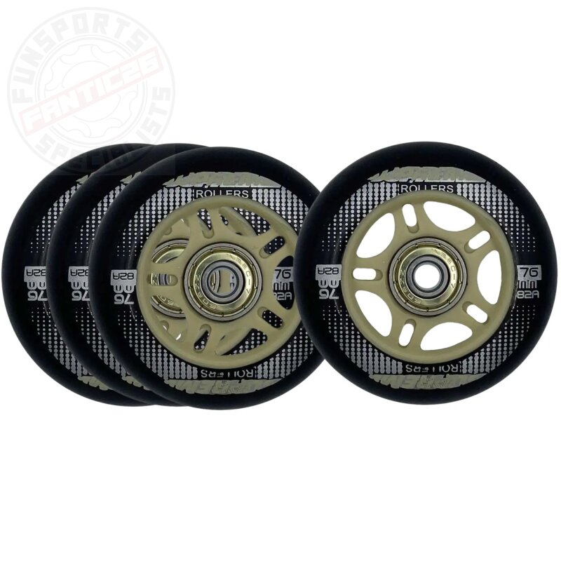 Supreme Rollers Venice Inliner Skate Rollen 76mm 82A Gold (4er Set)