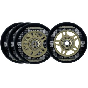 Supreme Rollers Venice Inliner Skate Rollen 76mm 82A Gold...