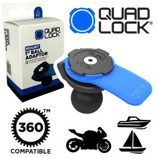 QUAD LOCK 360 1" Ball Adaptor Mount V2 Kugelkopf Adapter Handy Halter