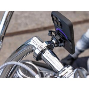 QUAD LOCK Motorrad Pro Lenkerhalterung Handy Smartphone Chrome Groß