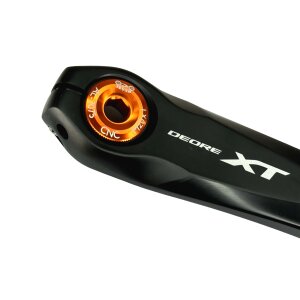 F26 M20x1 Kurbelschraube passend für Shimano Hollowtech II Orange