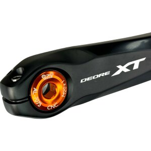 F26 M20x1 Kurbelschraube passend für Shimano Hollowtech II Orange