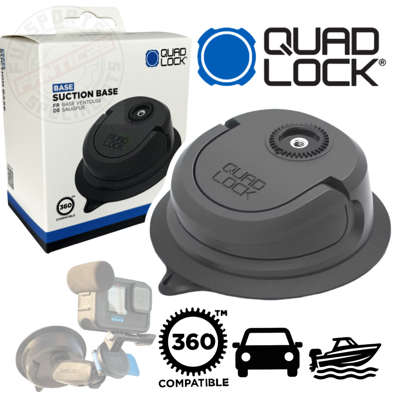 QUAD LOCK Suction Base 360 Saugfuß Scheibe Halterung Handy Actioncam