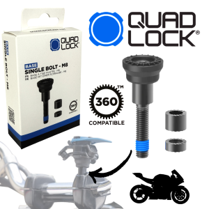 QUAD LOCK 360 Base Bolt M8 Motorrad Lenkerschelle...