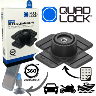 QUAD LOCK 360 Flexible Adhesive Flexiebler Klebesockel Handy / Cam Halter