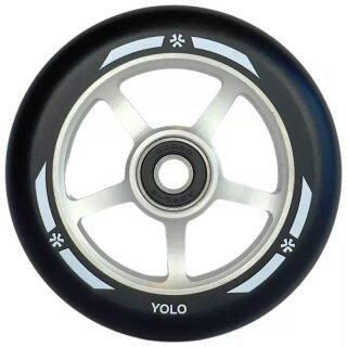 Union Yolo Stunt-Scooter Rolle Abec9 100mm Silber