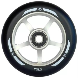 Union Yolo Stunt-Scooter Rolle Abec9 100mm Silber