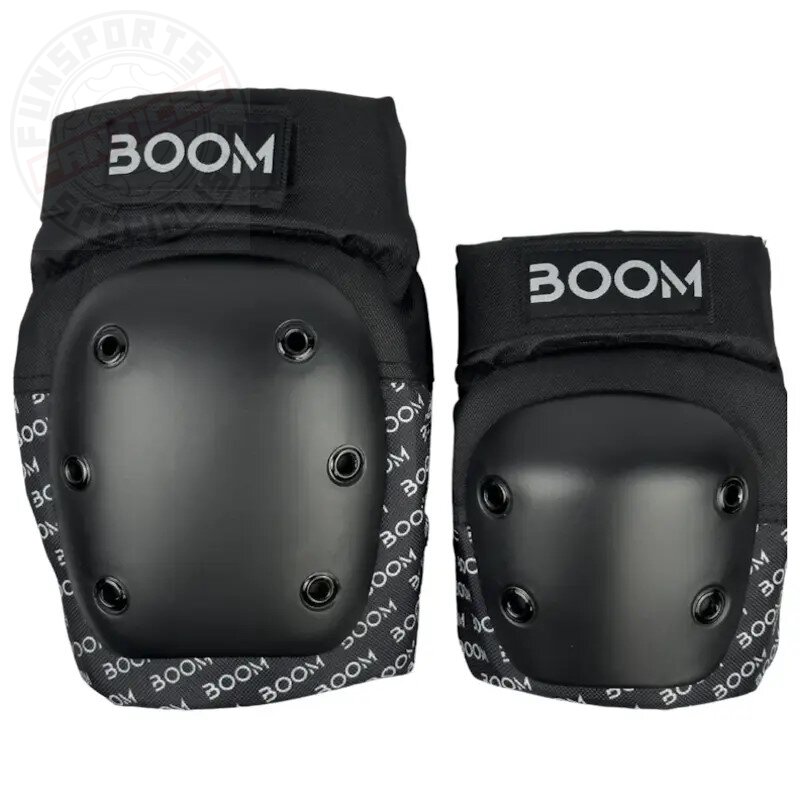 Boom Basic Double Knie- & Ellbogenschoner Schwarz XS