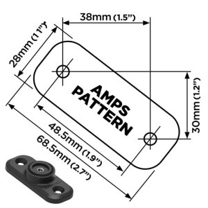 QUAD LOCK 360 Base Flat Rectanfle 2 Hole Anschraubplatte...